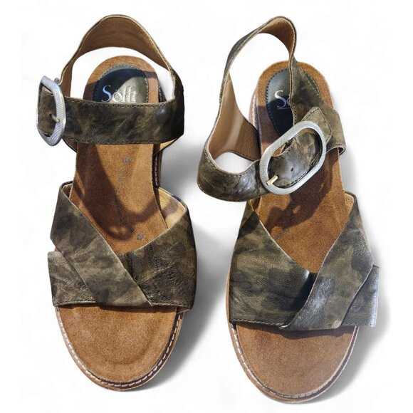 Sofft Bayo Olive Green Camo Ladies Sandals 9M SF0059606 - Picture 3 of 10